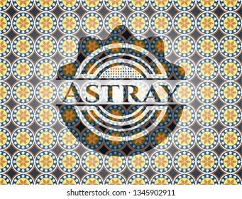 Astray arabesque emblem background. arabic decoration.