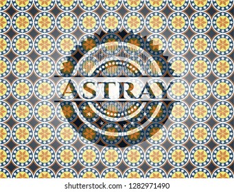 Astray arabesque style emblem. arabic decoration.