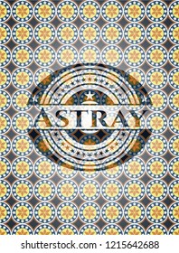 Astray arabic style emblem. Arabesque decoration.
