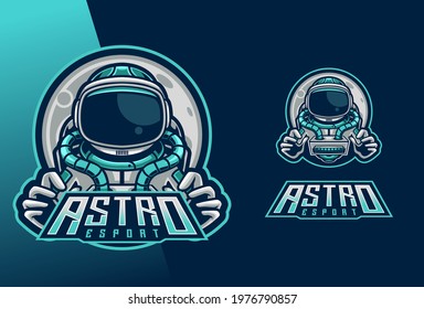 Astro Esport Logo Design Illustration