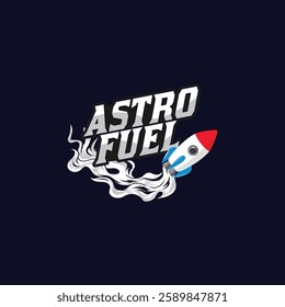 Astro Fuel Logo – Rocket-Powered Branding