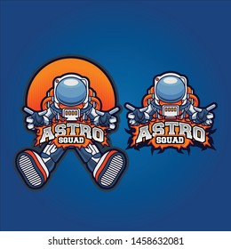 Astro Squad Mascot Logo Design