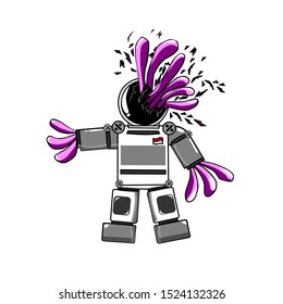 astro squid a combination of astronauts with tentacle monsters