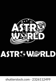 Astro world vector art design, eps file. design file for t-shirt. SVG, EPS cuttable design file svg
