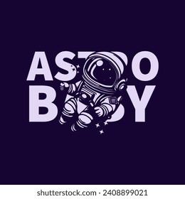 Astrobaby Design for Tshirt and Logo