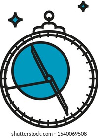 astrolabe astronomy flat icon vector