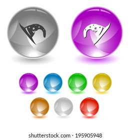 Astrologer's hat. Vector interface element.