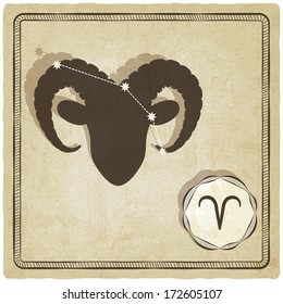 astrological sign - aries - vector illustration