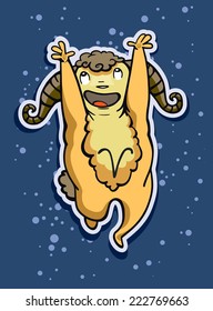 Astrological sign, baby birth aries, vector illustration