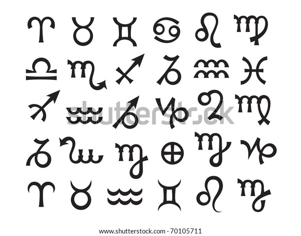 astrological sign symbols text copy and paste