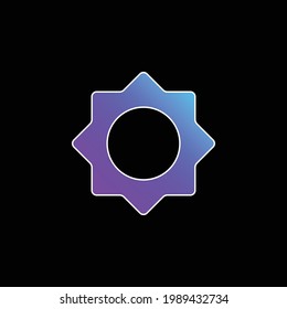 Astrologisches, sonnenblaues Farbverlauf-Vektorsymbol