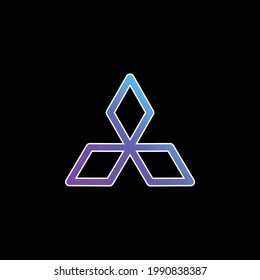 Astrological Symbol blue gradient vector icon
