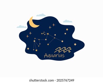 Astrological zodiac signs. Aries, taurus, leo, gemini horoscope, virgo, scorpio, libra, aquarius zodiac, sagittarius, pisces, capricorn, cancer symbols. Constellations on blue. 
 Vector illustration