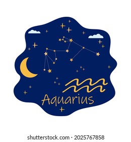 Astrological zodiac signs. Aries, taurus, leo, gemini horoscope, virgo, scorpio, libra, aquarius zodiac, sagittarius, pisces, capricorn, cancer symbols. Constellations on blue. 
 Vector illustration