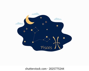 Astrological zodiac signs. Aries, taurus, leo, gemini horoscope, virgo, scorpio, libra, aquarius zodiac, sagittarius, pisces, capricorn, cancer symbols. Constellations on blue. 
 Vector illustration