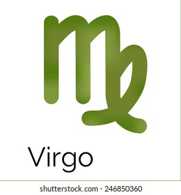 Astrological zodiac symbol Virgo, vector sign
