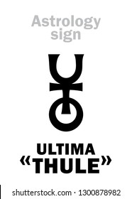 Astrology Alphabet: «ULTIMA THULE» (Legendary northernmost island on the Edge of the known World) — 
The farthermost asteroid in the Solar system, discovered on January 1, 2019 (#486958). Final sign.