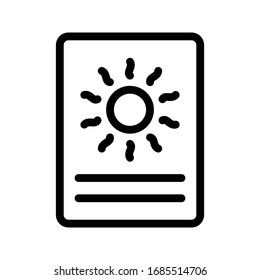 Astrologie-Karte, Vektorsymbol 