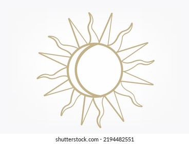 astrology cosmos vector design hand drawn