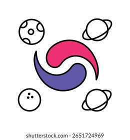 Astrology Crystal Vector Filled outline illustration style icon. EPS 10 file