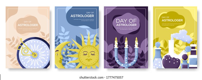 concepto de folleto de astrología, banner web, encabezado ui, entrar en el sitio. Textura del grano y efecto de ruido. Revistas de astropología, afiche, portada de libros, carteles. Ilustración de diseño página deslizante moderna.