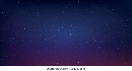 Astrology horizontal background, Star universe background, Milky way galaxy, Vector Illustration.