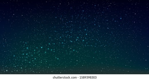 Astrology horizontal background, Star universe background, Bright star in the dark space, Milky way galaxy, Vector Illustration.