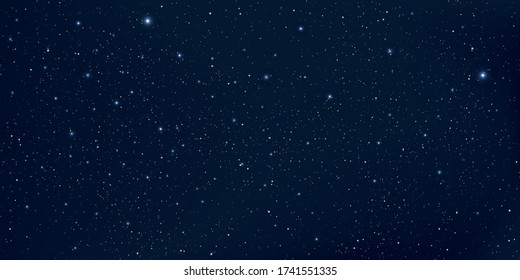 Astrology horizontal background, Star universe background, Bright star in the dark space, Milky way galaxy, Vector Illustration.