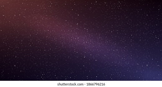 Astrology horizontal background. Star universe background. Milky way galaxy. Vector Illustration.