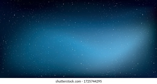 Astrology horizontal background, Starry sky colourful glow, Milky way galaxy in the cosmos, Vector Illustration.