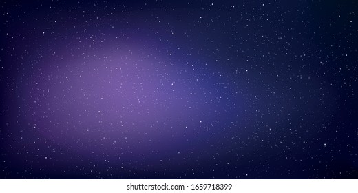 Astrology horizontal star universe background, The night with nebula in the cosmos, Milky way galaxy in the infinity space, Vector illustration, EPS 10