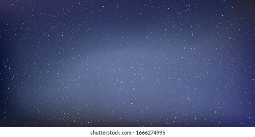 Astrology horizontal star universe background, The night with nebula in the cosmos, Milky way galaxy in the infinity space, Starry night with shiny stars in the gradient sky. Vector illustration.