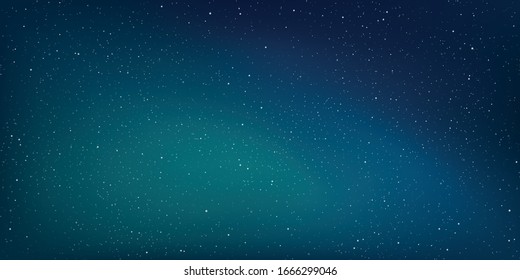 Astrology horizontal star universe background, The night with nebula in the cosmos, Milky way galaxy in the infinity space, Starry night with shiny stars in the gradient sky. Vector illustration.