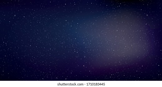 Astrology horizontal star universe background, The night with nebula in the cosmos, Milky way galaxy in the infinity space, Vector illustration.