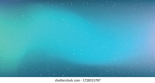 Astrology horizontal star universe background. The night with nebula in the cosmos. Milky way galaxy in the infinity space. Starry night with shiny stars in the gradient sky. Vector illustration.