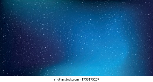 Astrology horizontal star universe background. The night with nebula in the cosmos. Milky way galaxy in the infinity space. Starry night with shiny stars in the gradient sky. Vector illustration.