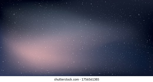 Astrology horizontal star universe background, The night with nebula in the cosmos, Milky way galaxy in the infinity space, Vector illustration, EPS 10