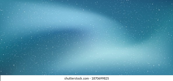 Astrology horizontal star universe background. The night with nebula in the cosmos. Milky way galaxy in the infinity space. Starry night with shiny stars in the gradient sky. Vector illustration.