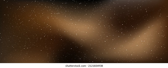 Astrology horizontal star universe background, The night with nebula in the cosmos, Milky way galaxy in the infinity space, Vector illustration.