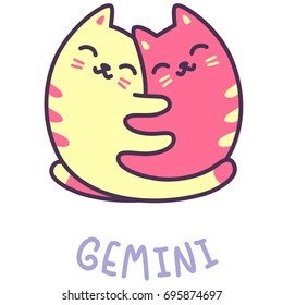 Astrology Horoscope Vector Sign Gemini