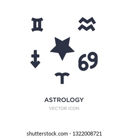 astrology icon on white background. Simple element illustration from Astronomy concept. astrology sign icon symbol design.