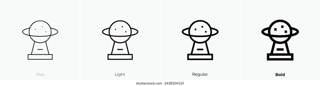 astrology icon. Thin, Light Regular And Bold style design isolated on white background
