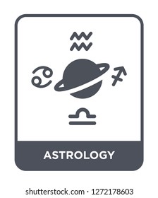 astrology icon vector on white background, astrology trendy filled icons from Astronomy collection, astrology simple element illustration