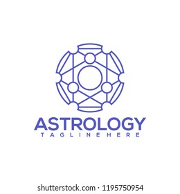 Astrology Logo Design Vector. Astrology Logo Template Ready to Use