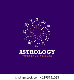 Astrology Logo Design Vector. Astrology Logo Template Ready to Use