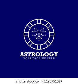 Astrology Logo Design Vector. Astrology Logo Template Ready to Use