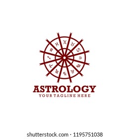 Astrology Logo Design Vector. Astrology Logo Template Ready to Use