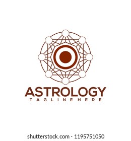 Astrology Logo Design Vector. Astrology Logo Template Ready to Use