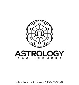 Astrology Logo Design Vector. Astrology Logo Template Ready to Use