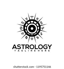 Astrology Logo Design Vector. Astrology Logo Template Ready to Use